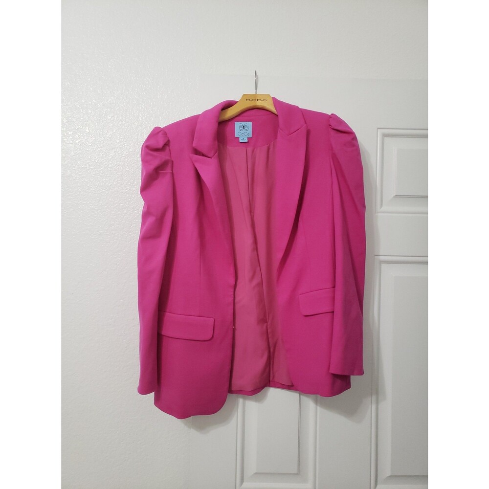 Change the title to: CeCe pink puff sleeve blazer